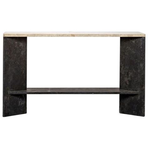 Jonquil Console, Black Marble And White Marble | Marble Console Table For White Stone Console Tables (View 14 of 20)
