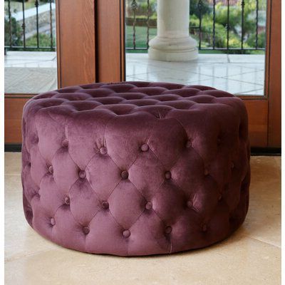 Kaia Tufted Cocktail Ottoman (with Images) | Abbyson Living, Velvet Throughout Royal Blue Tufted Cocktail Ottomans (View 5 of 20)