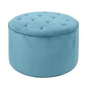Kings Brand Furniture Pouf Black Vinyl Round Ottoman Lb 5123 – The Home With Pouf Textured Blue Round Pouf Ottomans (View 12 of 20)