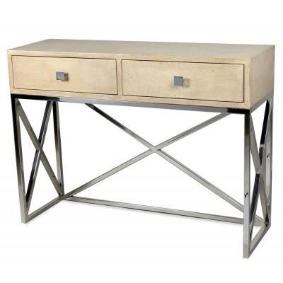 Kk Mudroom — Shagreen Console Stainless Steel Base , Sarreid Ltd 40w X Inside Stainless Steel Console Tables (View 3 of 20)