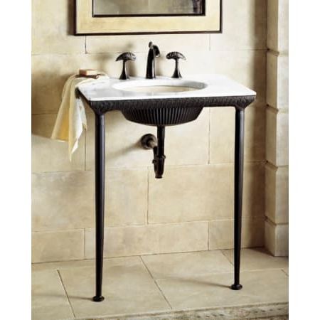 Kohler K 6898 P5 Iron Black Iron Lavatory Console Only – No Sink Or Inside Aged Black Iron Console Tables (View 1 of 20)