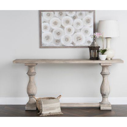 Kosas Home Rustic Westminster Warm Grey Console Table | Hayneedle Pertaining To Mirrored Modern Console Tables (View 4 of 20)