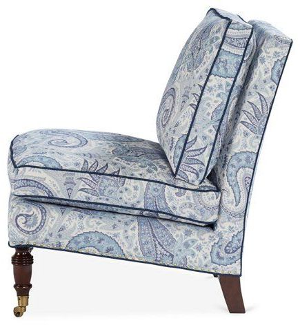 Lewiston Accent Chair, Blue/white $1, (View 14 of 20)