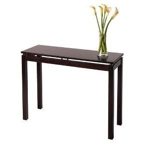 Linea Console Table Dark Espresso – Winsome | Entry Furniture, Wood Intended For Espresso Wood Trunk Console Tables (View 13 of 20)