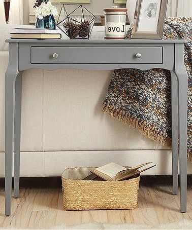 Look At This #zulilyfind! Gray Chilton Console Table #zulilyfinds For Gray Wood Veneer Console Tables (View 2 of 20)