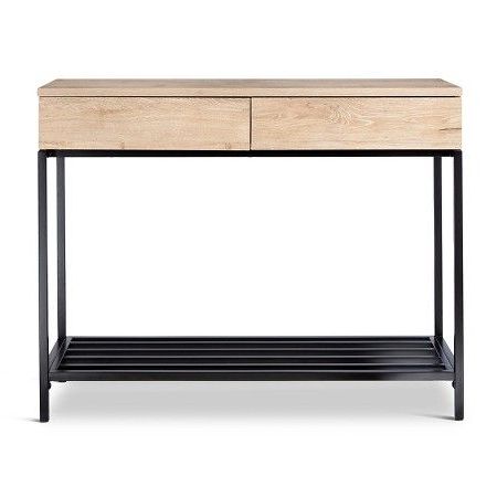 Loring Console Table Vintage Oak – Project 62™ | Console Table, Coffee Within Honey Oak And Marble Console Tables (View 1 of 14)