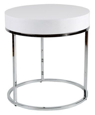Loving This White Matte Top Mog Side Table On #zulily! #zulilyfinds With Regard To Square Matte Black Console Tables (View 3 of 20)