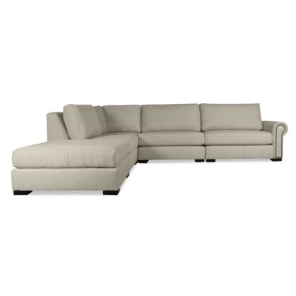 Lucile Modular Sectional Left Arm L Shape Right Ottoman – California Pertaining To Pearl Modular Ottomans (View 6 of 20)