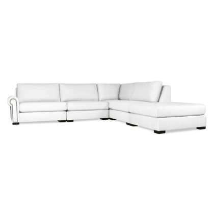 Lucile Modular Sectional Right Arm L Shape Left Ottoman – California Throughout Pearl Modular Ottomans (View 8 of 20)