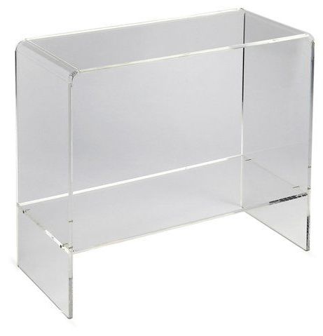 Maben Acrylic Console, Clear | Entry Furniture, Contemporary Console With Regard To Clear Glass Top Console Tables (View 16 of 20)