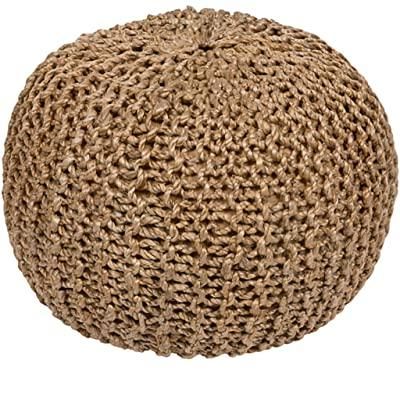 Macrame Pouf Ottoman – Webuycheaper In Beige And Light Pink Ombre Cylinder Pouf Ottomans (View 14 of 20)