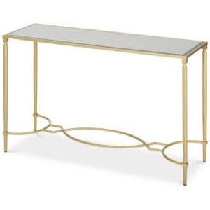 Madison Park Signature Turner Console Table In Antique Gold – Olliix Regarding Antique Gold Nesting Console Tables (View 2 of 20)