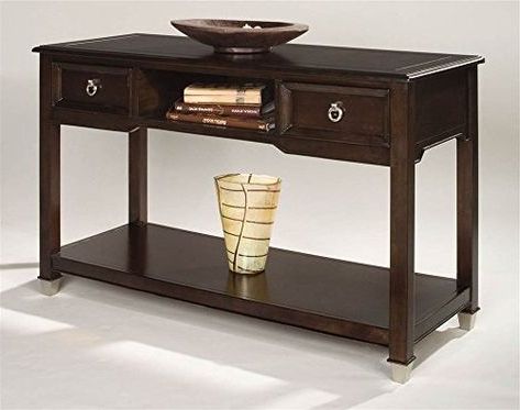 Magnussen Darien Wood Rectangular Sofa Table | Sofa Table Throughout Bronze Metal Rectangular Console Tables (View 6 of 20)