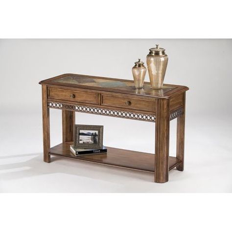 Magnussen Home Madison Warm Nutmeg Sofa Table T1125 73 | Wood Sofa Regarding Warm Pecan Console Tables (View 5 of 20)