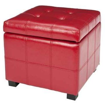 Maiden Tufted Ottoman Red Now Featured On Fab (View 6 of 20)
