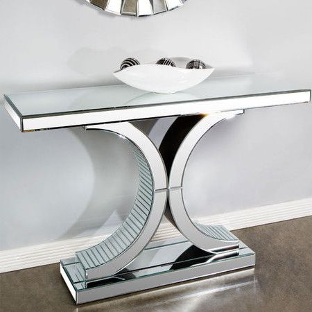 Maison Maison's Mirrored Kylie Console Table (View 2 of 20)