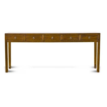 Mandarin Long Console Table Pertaining To Natural And Black Console Tables (Gallery 20 of 20)