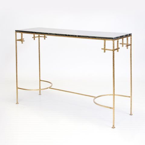 Marcy Gold Leafed Console W (View 3 of 20)