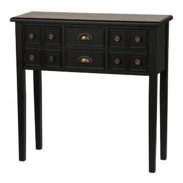 Marshall Black Storage Console Table | Kirklands | Console Table In Rustic Oak And Black Console Tables (View 14 of 20)