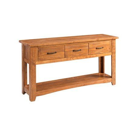 Martin Svensson Home Rustic Collection Sofa  Console Table, Honey Pertaining To Rustic Walnut Wood Console Tables (View 9 of 20)