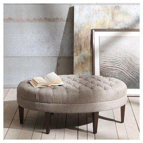 Matthew Bench – Grey/multi Colored | Upholstered Ottoman, Tufted Inside Multi Color Fabric Storage Ottomans (View 1 of 20)