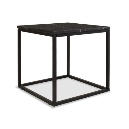 Megan Black Marble Side Table – Ruma With Regard To Black Metal And Marble Console Tables (View 11 of 20)