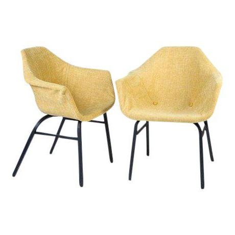 Mid Century Modern Eames Chairs – A Matched Pair | Eames Chairs, Chair With Regard To Scandinavia Wrapped Wool Cylinder Pouf Ottomans (View 2 of 20)