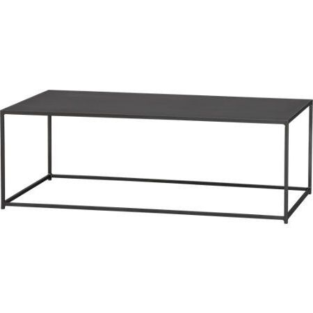 Mill Iron Coffee Table + Reviews | Cb2 | Iron Coffee Table, Metal Inside Oval Aged Black Iron Console Tables (View 16 of 20)