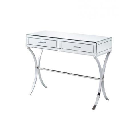Mirrored Console With Chrome Legs – All Home Living In Chrome And Glass Modern Console Tables (View 13 of 20)