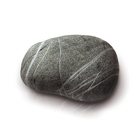 Model "scandinavian Stone" Felted Ottoman Pouf Stonekatsu In 2020 With Stone Wool With Wooden Legs Ottomans (Gallery 20 of 20)