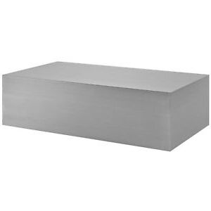 Modern Cube Stainless Steel Contemporary Accent Coffee Table In Silver Intended For Silver Stainless Steel Console Tables (View 17 of 20)