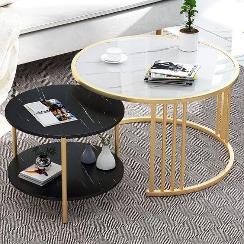 Modern Home Living Room Sofa Round Table | Jaoz Inc In Round Console Tables (Gallery 19 of 20)