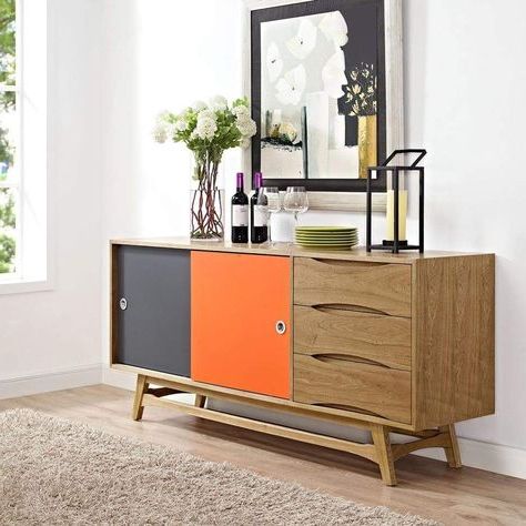 Modway Concourse Console Table – Natural In 2019 | Tv Stand Sideboard With Regard To Natural And Black Console Tables (View 2 of 20)