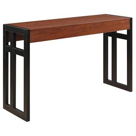 Monteray Console Table Black And Brown – Convenience Concepts : Target Inside Dark Brown Console Tables (View 3 of 20)
