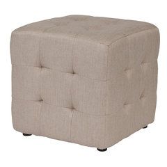 Most Popular Ottomans And Footstools For 2018 | Houzz Throughout Scandinavia Knit Tan Wool Cube Pouf Ottomans (View 1 of 17)