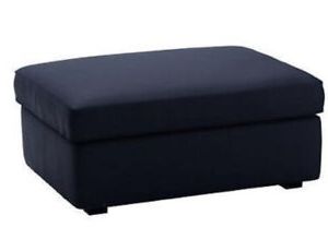 New Ikea Kivik Footstool Cover Orrsta Blue Slipcover Dark Navy Ottoman For Dark Blue And Navy Cotton Pouf Ottomans (View 1 of 20)