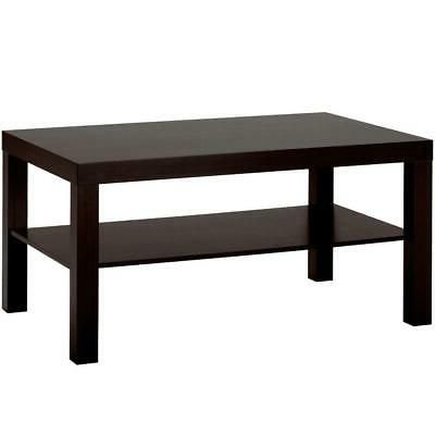 New Ikea Lack Coffee Sofa Side Table With Separate Shelf Black Brown For Dark Coffee Bean Console Tables (View 6 of 20)