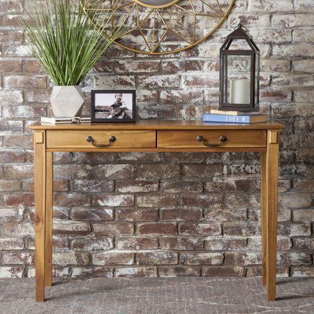 Noble House Esme Classic Acacia Wood Console Table, Natural Stained Throughout Natural Wood Console Tables (View 3 of 20)