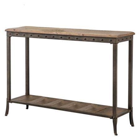 !nspire Rustic Rectangular Console Table – Walmart | Console Table Inside Wood Rectangular Console Tables (View 4 of 20)