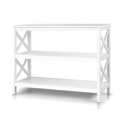 Oliver 2 Shelf Console (white) – Free Shipping – Darkhorse Creations Regarding 2 Shelf Console Tables (View 12 of 20)