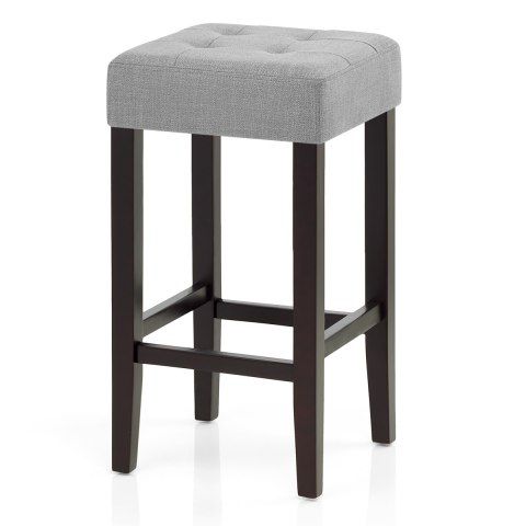 Oliver Wenge Stool Grey Fabric – Atlantic Shopping Pertaining To Gray Chenille Fabric Accent Stools (View 15 of 20)