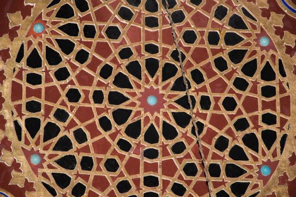 Ottoman Turkish Art Geometric Patterns Wood — Stock Photo © Turgayada Pertaining To Brushed Geometric Pattern Ottomans (View 17 of 20)