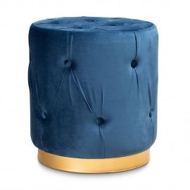 Ottomans, Footstools, Poufs Intended For Cream Velvet Brushed Geometric Pattern Ottomans (View 16 of 20)