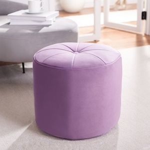 Ottomans I Poufs | Footstools – Safavieh Regarding Natural Beige And White Cylinder Pouf Ottomans (View 15 of 20)
