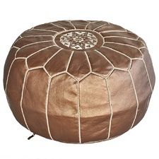Ottomans | Temple & Webster Regarding White Leather And Bronze Steel Tufted Square Ottomans (View 11 of 20)
