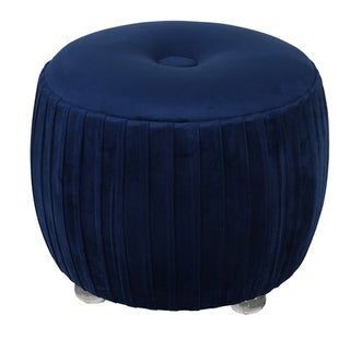 Our Best Living Room Furniture Deals | Round Ottoman, Acrylic Legs With Regard To Pouf Textured Blue Round Pouf Ottomans (View 9 of 20)