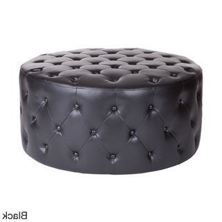 Overstock: Online Shopping – Bedding, Furniture, Electronics Inside Black Leather And Gray Canvas Pouf Ottomans (View 6 of 20)
