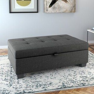 Overstock: Online Shopping – Bedding, Furniture, Electronics With Gray Velvet Ribbed Fabric Round Storage Ottomans (Gallery 19 of 20)
