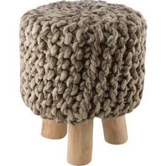 Oxford Hand Woven Wool Seat Round Ottoman | Living Room Furniture Sofas Regarding Traditional Hand Woven Pouf Ottomans (View 15 of 20)