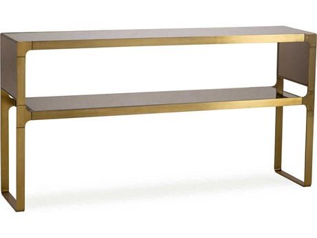 Palliser Case Goods Delany Low Sheen Ivory 54'' X 18'' Rectangular Intended For Bronze Metal Rectangular Console Tables (View 2 of 20)